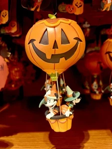 2025 Disney Parks Halloween Mickey & Minnie Mouse Pumpkin Christmas Ornament New - Picture 1 of 2