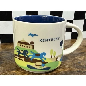 Starbucks Kentucky You Are Here Kaffee Tee Becher Tasse 14oz 2016 Derby Horse - Bild 1 von 6