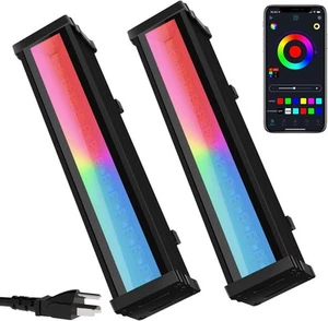 Remon LED Stage Light Bar RGB Color Changing Wall 2 pack, 16 Million Colors - Picture 1 of 8
