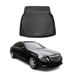 OMAC Cargo Mats Liner for Mercedes E Class W212 Sedan Elegance 2010-2016 Black - Picture 1 of 9