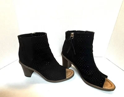 Dr Scholl's Peyton Botines Tacón Mujer 7M Negro Cremallera Botín Foto 1 de 4