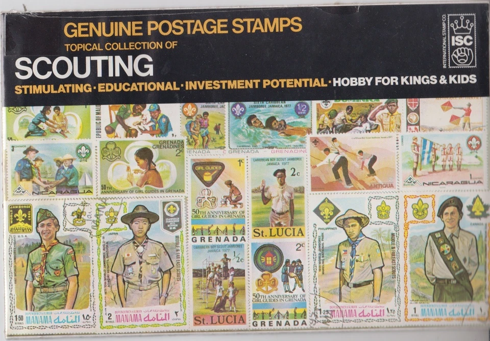 SCOUTING - Topical ISC collection. Manama, St. Lucia, Antigua, Nicaragua Grenada - Image 1 of 1