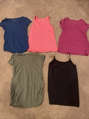 5 Maternity Shirts By Motherhood Maternity And Ingrid And Isabel Size L And XL - Image 1 of 4
