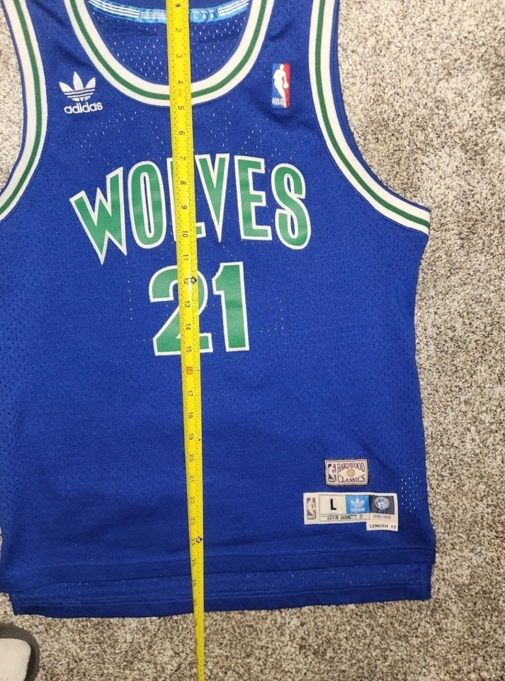Camiseta Adidas Hardwood Classics Kevin Garnett Minnesota Timberwolves niños talla L Foto 1 de 4