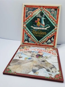 Lot2 Home for Christmas Jan Brett + Last Stop on the Reindeer Express Hardcover - Bild 1 von 19