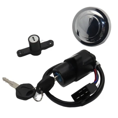 KIT DE BLOQUEO DE COJÍN TAPA TANQUE INTERRUPTOR ENCENDIDO KAWASAKI VULCAN 900 2006-22 Foto 1 de 4