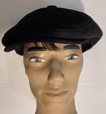 Newsboy Wool Black Hat KB Ethos Size L / XL Men's - Image 1 of 4