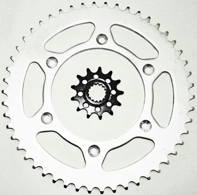 2008 2009 KTM 505 XC-F 13 Tooth Front and 50 Tooth Rear Sprocket - Image 1 of 2