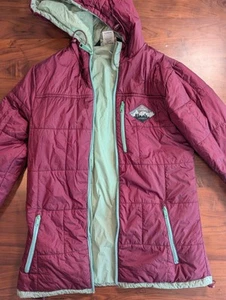 Veste matelassée à capuche Coalatree Camper femme taille L 4 poches zippées marron - Photo 1/16