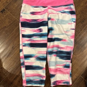 Nike Dry Fit Size Large Capri Leggings Girls - Picture 1 of 4