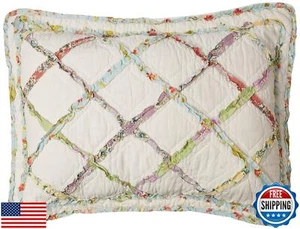Laura Ashley Home - Standard Sham, Soft Cotton Bedding with Envelope Closure, - Picture 1 of 5