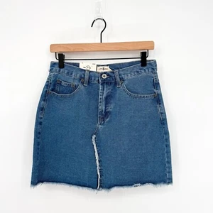 Minifalda vaquera Umgee S dobladillo crudo nueva con etiquetas para mujer - Imagen 1 de 6