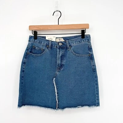 Minifalda vaquera Umgee S dobladillo crudo nueva con etiquetas para mujer Foto 1 de 4