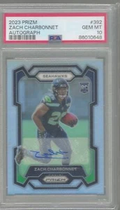 ZACH CHARBONNET 2023 PANINI PRIZM SILVER PRIZM ROOKIE AUTO RC PSA 10 GEM MINT - Picture 1 of 2