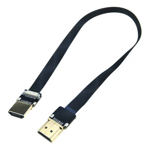 HDMI Flat Cable 4K Video Male Plug 40cm for FPV Camera Microscope Laptop LCD PC - Picture 1 of 6
