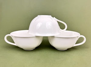 Set of 3 Villeroy Boch Germany Arco Weiss Bone China Tea Cups 4x2'' - Picture 1 of 12