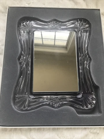 Mikasa  Vintage Amore Tabletop Crystal Framed Mirror, 9.5” x 8”, West Germany Cover