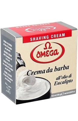 Crema de afeitar OMEGA eucalipto (mentol) en tazón (150 ml/5,58 oz) hidratante - nueva Foto 1 de 4