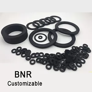 3000pcs 4.8×7.2×0.8mm NBR Nitrile Rubber Flat Washers Gaskets Seal O Rings ORing - Picture 1 of 4