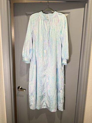 Abito lungo vintage Christian Dior Lounge Wear donna acquerello lingerie abito