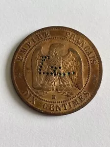 Monnaie France 10 Centimes Napoléon III Tête Laurée 1863 K (8-38) - Imagen 1 de 2