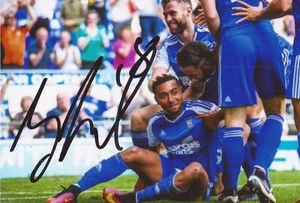 IPSWICH: GRANT WARD SIGNED 6x4 ACTION PHOTO+COA - Picture 1 of 1