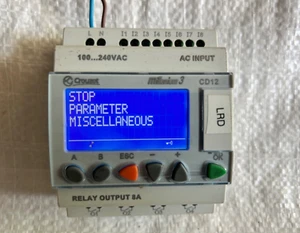 CD12 Crouzet Millenium 3 Logic Controller w/ Display Relay Output 8A USED - Picture 1 of 9