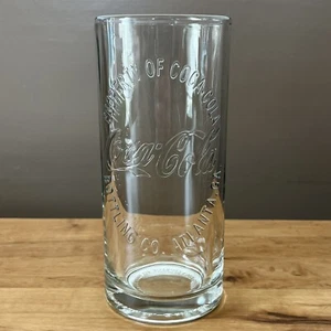 Property Of Coca Cola Bottling Co. Heavy Clear Drinking Glass - Atlanta, GA 2009 - Picture 1 of 6