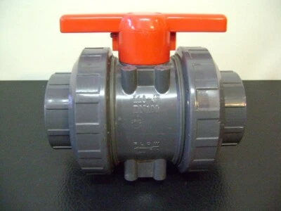 FNW 4"  PVC/EPDM  True Union Ball Valve  FNW340NAEP  SXS T/U BV  NEW - Image 1 of 4