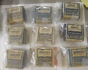 Antique Apothecary Pharmacy 10 Packets SW Gould & Bros Unopened NOS - Picture 1 of 5