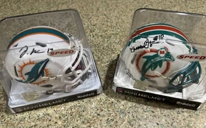 MIAMI DOLPHINS Set Minihelme signiert von Tyreek Hill & Jaylen Waddle JSA BAS - Bild 1 von 9