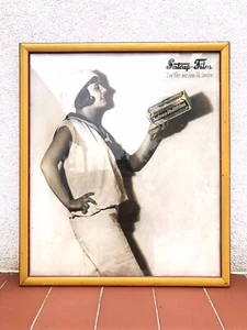 Rar Alte Sammler 1920 SATRAP Film Photo Plakat aus Pappe Reklame No Emailschild - Bild 1 von 13