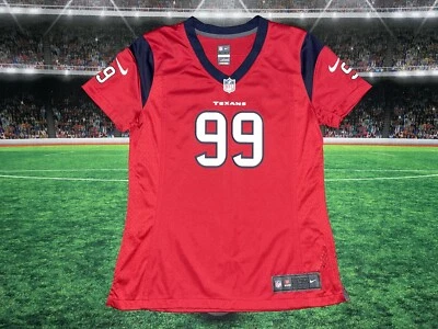 Houston Texans JJ Watt XL #99 Red Nike On Field Jersey Women’s Sz Médium Used - Image 1 of 4