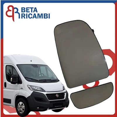 Vetro Specchietto Per Fiat Ducato 250 Dal 2006 Piastra Specchio Destro Dx 2 Pz - Immagine 1 di 4