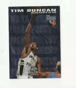 2 count lot 1997/98 Signature Rookies Tim Duncan Rookie Card Collegiate POY #72 - Picture 1 of 1