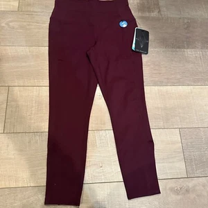 SKECHERS WOMENS PURPLE LEGGINGS NEW SMALL GO WALK HIGH RISE 7/8 LENGTH - Picture 1 of 10
