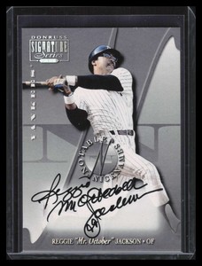 2001 Donruss Signature Notable Nicknames 10 Reggie Jackson Auto 76/100
