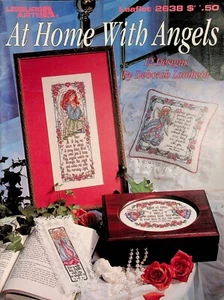 At Home With Angels Inspiration Cross Stitch Patterns By Leisure Arts - Picture 1 of 4