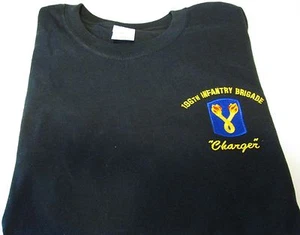 196TH INFANTRY BRIGADE "CHARGER" EMBROIDERED LEFT CHEST SHIRT - Picture 1 of 3