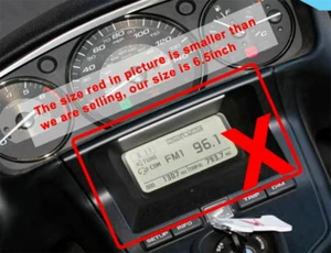 RADIO GPS LCD 6.5HBOARD PER HONDA GL1800 GOLD WING 2007~2013 CALIBRO CRUSCOTTO METALLO - Foto 1 di 6