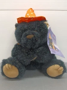 Peluche American Greetings Halloween Soft Touch Orso Pelliccia Iridescente Zampe Magnetiche - Foto 1 di 17