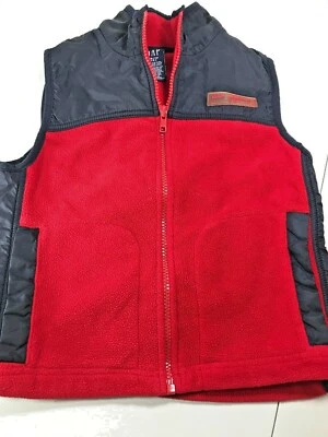 Мальчики разрыв флисовый жилет красный и синий полный молнии с карманами для рук мальчиков XS SZ 4 - Изображение 1 из 4