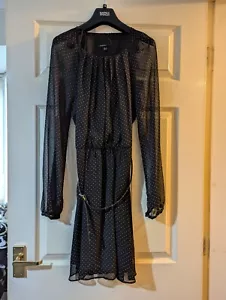 New with tags: Mango black with white polka dots dress - size S - Picture 1 of 7