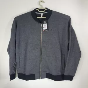 Womens Under Armour Threadborne Fleece Bomber Jacket, Grey 1298590 Size XXL - Picture 1 of 7