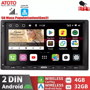 ATOTO 7IN S8MS Android 2DIN ChatGPT Coche Estéreo GPS 4G LTE Inalámbrico Android Automático - Imagen 1 de 15