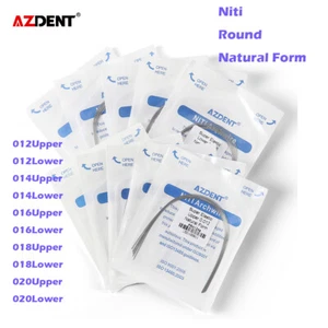 AZDENT Dental Orthodontic Round Arch Wires Super Elastic Niti Nature Form - Picture 1 of 20
