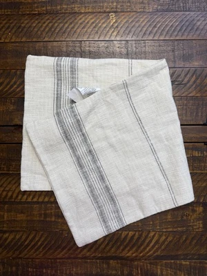 Pottery Barn Villena Lumbar Pillow Cover, 36”x16”, Natural/Black NWOT READ - Image 1 of 3