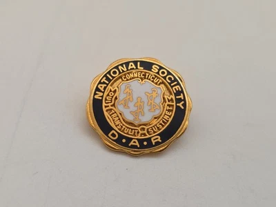 NSDAR National Society Daughters of the American Revolution Connecticut pin - Image 1 of 4