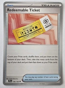 Redeemable Ticket 156/159 Sv09: Journey Together Regular NM - Picture 1 of 2