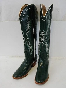 Gorbineti halbhohe grüne Damen-Cowboystiefel zum Überziehen Kunstleder Größe 8,5 - Bild 1 von 1